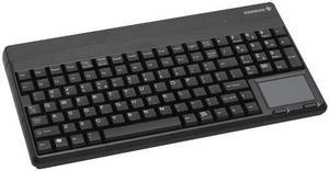 Cherry G86-62401EUADAA Cherry G86-6240 Compact Keyboard - Cable Connectivity - USB 2.0 Interface - 106 Key - English (US) - TouchPad - QWERTY Keys Layout - Black