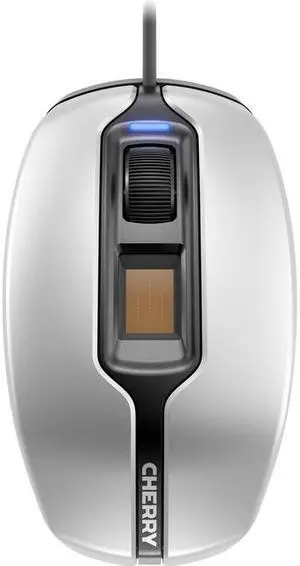 Cherry MC 4900 FingerTIP ID Wired 1375dpi Optical Mouse - Silver