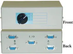 ABCD 4 Way Switch Box, DB9 Female