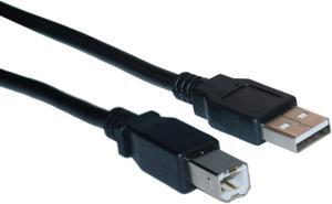 CableWholesale 10U2-02210BK USB 2.0 Printer-Device Cable  Black  Type A Male to Type B Male  10 foot