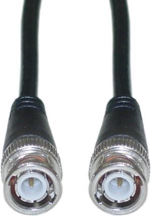 CableWholesale 10X1-01103 BNC RG58, AU Coaxial Cable, Black, BNC Male, Copper Stranded Center Conductor, 3 foot