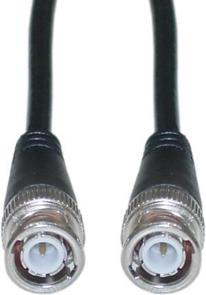 CableWholesale 10X1-01125 BNC RG58  AU Coaxial Cable  Black  BNC Male  Copper Stranded Center Conductor  25 foot