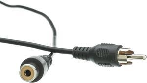 CableWholesale 10R1-01225 RCA Audio  Video Extension Cable  RCA Male to RCA Female  25 foot