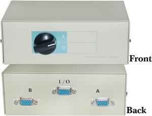 THIS ROTARY UNIT WILL ALLOW YOU TO SWITCH BETWEEN TWO DIFFERENT VGA DEVICES FOR