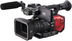 Panasonic AG-DVX200 4K Handheld Camcorder with Four Thirds Sensor and Integrated Zoom Lens