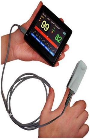 PM60A Color TFT Display Portable Handheld Pulse Rate SPO2 Oximeter Monitor + Software