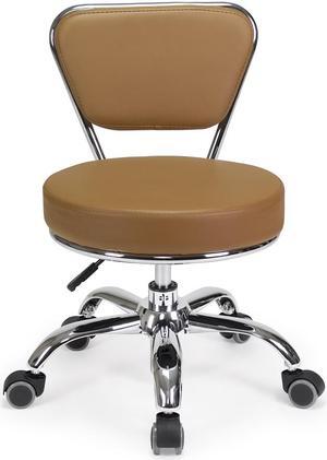 Dayton Pedicure Stool CAPPUCCINO Pneumatic, Adjustable Height perfect for Nail salon, Pedicure spa, Rolling Salon Furniture & Equipment