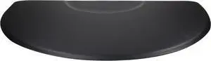 Anti-fatigue Commercial Grade HALF-CIRCLE Salon Mat 3x5 BLACK EXTRA-THICK Wholesale Barbershop Mat Best Seller for Styling or Barber Chair Standing Comfort