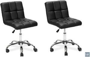 Esthetician Chair Technician Stool 2 TOTO BLACK Pneumatic, Adjustable, Rolling Salon Furniture & Equipment