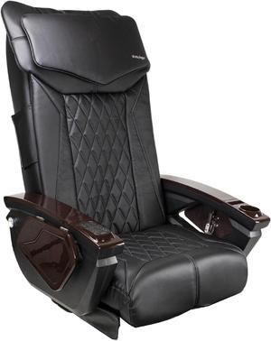 Shiatsulogic Pedicure Chair Cushion Cover Set for Nail Salon Pedicure Furniture, Luxurious & Modern, Tufted Design, Classic Black