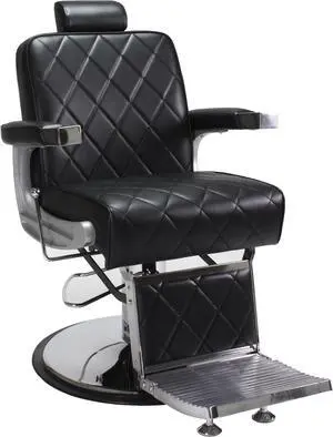 KING Barber Chair Heavy Duty, Hydraulic, Reclining All Purpose Barber Chair, Hair Styling Chair, Salon Chair