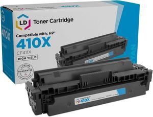 LD Products Compatible Toner Cartridge Replacement for HP 410X CF411X High Yield (Cyan)