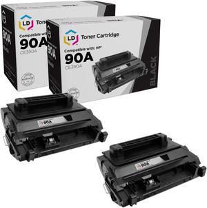 LD Products Compatible Toner Replacement for HP 90A CE390A Black, 2pk