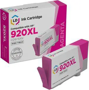 LD Products Remanufactured Ink Cartridge Replacement for HP 920XL CD973AN High Yield (Magenta)