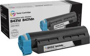 LD Products Toner Cartridge Compatible with Replacement for Okidata 44574901 High Yield (Single Black) LD Products Toner Cartridge Compatible with Replacement for Okidata 44574901 High Yield (Single Black)