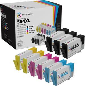 LD Products Compatible Ink Cartridge Replacement for HP 564XL High Yield (3 Black, 2 Cyan, 2 Magenta, 2 Yellow, 9-Pack)
