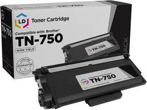 LD Products Compatible Toner Cartridge Replacement for Brother TN750 High Yield (Black)