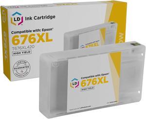 LD T676XL420 676XL Reman Yellow HY Ink Cartridge for Epson WP-4530 WP-4540 WP402