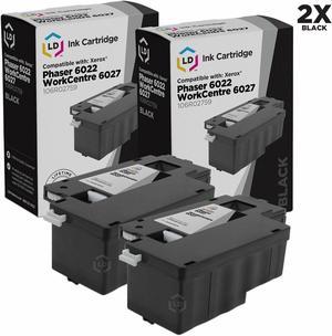 LD Compatible Toner Cartridge Replacement for Xerox Phaser 6022 & WorkCentre 6027 106R02759 (Black, 2-Pack) Compatible with Phaser 6022 WorkCentre6027 6027ni