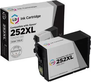 LD Products Remanufactured Ink Cartridge Replacement for Epson 252XL 252 XL T252XL120 High-Capacity (Black)