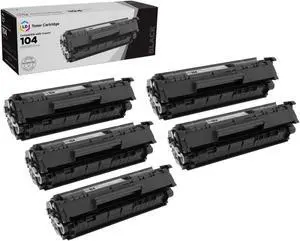 LD Products Compatible Toner Cartridge Replacement for Canon 104 (Black, 5-Pack)