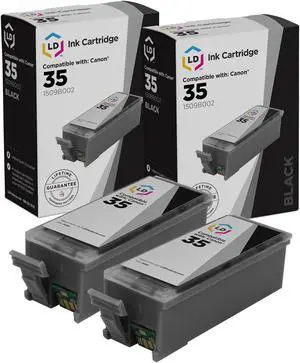 LD Products Compatible Ink Cartridge Replacement for Canon PGI35 (Black, 2-Multipack)