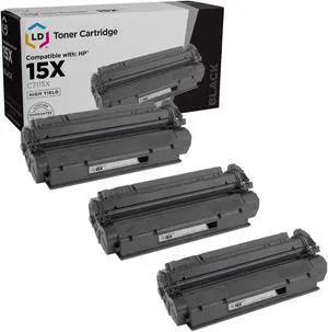 LD Products Compatible Toner Cartridge Replacement for HP 15X C7115X High Yield Black (3-Pack) for LaserJet 1200, 1220, 1220se, 3300, 3310, 3310mfp, 3320, 3320mfp, 3320n, 3320nmfp, 3330, 3330mfp, 3380 LD Products Compatible Toner Cartridge Replacement for HP 15X C7115X High Yield Black (3-Pack) for LaserJet 1200, 1220, 1220se, 3300, 3310, 3310mfp, 3320, 3320mfp, 3320n, 3320nmfp, 3330, 3330mfp, 3380