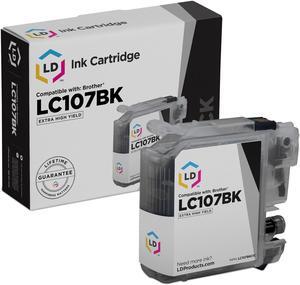 LD Products Replacement Ink Cartridge Compatible with Brother LC107BK Super High Yield (Black)
