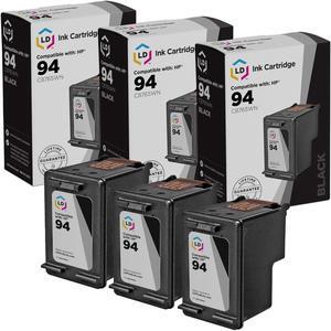 LD Remanufactured Ink Cartridge Replacements for HP 94 C8765WN (Black, 3-Pack) Compatible with PhotoSmart 2605 2608 2610 2610v 2610xi 2613 2710 2710xi 7850 8150