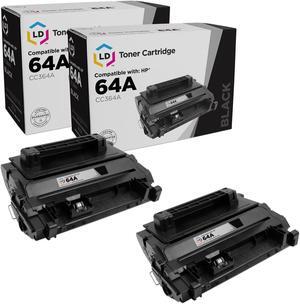 LD Products Replacement Toner Cartridges for HP 64A CC364A (Black, 2-Pack) for use in LaserJet: P4014dn, P4014n, P4015dn, P4015n, P4015tn, P4015x, P4515n, P4515tn, P4515x, and P4515xm