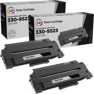 LD Products Compatible Toner Cartridge Replacement for Dell 330-9523 7H53W High Yield (Black, 2-Pack)