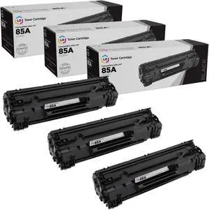 LD Products Compatible Toner Cartridge Replacement for HP 85A CE285A (Black, 3-Pack)