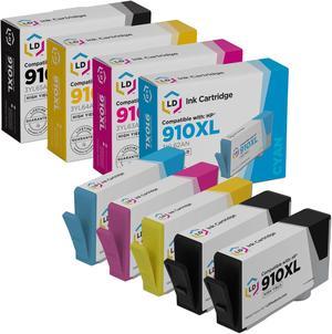 LD Products Remanufactured Ink Cartridge Replacements for HP 910XL High Yield 2 Black 1 Cyan 1 Magenta 1 Yellow 5Pk