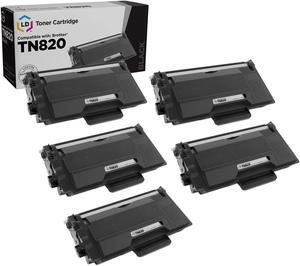 LD Products Compatible Toner Cartridge Replacement for Brother TN820 (Black, 5-Packs)