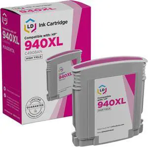 LD Products Replacement for HP 940XL/C4908AN HY Magenta Ink Cartridge