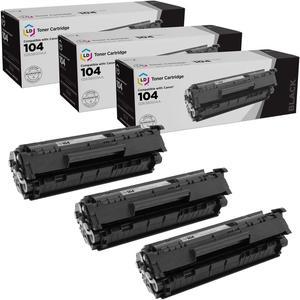 LD Products Toner Cartridge Compatible with Replacement for Canon 104 (Black, 3-Multipack) Compatible with the following Canon Printer Model FaxPhone L120