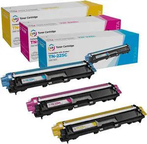 LD Products Compatible Toner Cartridge Replacements for Brother TN225 High Yield (1 Cyan 1 Magenta 1 Yellow 3-Pk)