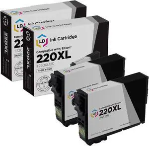 LD Products Replacement for Epson 220XL Ink Cartridges 220 XL T220XL120 High Yield (Black, 2-Pack) for XP-320, XP 420, XP-424, WorkForce WF-2630, WF-2650, WF2660, WF-2750, WF-2760 LD Products Replacement for Epson 220XL Ink Cartridges 220 XL T220XL120 High Yield (Black, 2-Pack) for XP-320, XP 420, XP-424, WorkForce WF-2630, WF-2650, WF2660, WF-2750, WF-2760