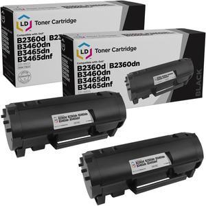 LD Products Compatible Toner Cartridge Replacement for Dell 331-9805 M11XH High Yield (Black, 2-Pack)