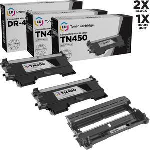 LD Products Compatible Set 3pk for Brother : 2 Black TN450 Cartridge 1 DR420 Drum NEW