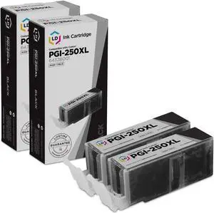LD Products Compatible Ink Cartridge Replacement for Canon PGI-250XL 6432B001 High Yield (Pigment Black, 2-Pack)