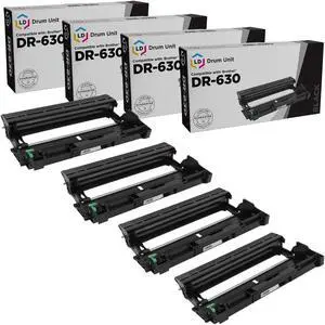 LD Products Compatible Drum Unit Replacement for Brother DR-630 (4-Pack)