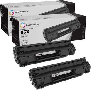 LD Products Compatible Toner Cartridge Replacement for HP 83X CF283X High Yield (Black, 2-Pack)