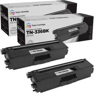 LD Products Compatible Toner Cartridge Replacement for Brother TN336BK High Yield (Black, 2-Pack) for HL & MFC MultiFunction: HL-L8250CDN, HL-L8350CDW, HL-L8350CDWT, MFC-L8600CDW &MFC-L8850CDW