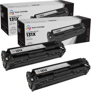 LD Products Replacement Toner Cartridge for HP 131X CF210X High Yield (Black, 2-Pack) for use in LaserJet: 200 Color M251n, 200 Color M276n, 200 M251nw, 200 M276nw & Pro 200 Color M251n