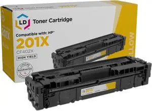 LD Products Compatible Toner Cartridge Replacement for HP 201X CF402X High Yield (Yellow)