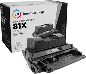 LD Products Compatible Toner Cartridge Replacement for HP 81X CF281X High Yield (Black, 1-Pack)