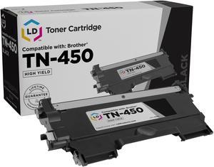 LD Compatible Toner Cartridge Replacement for Brother TN450 High Yield (Black)