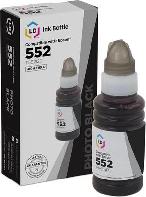 LD Products Compatible Replacement for Epson 552 / T552 / T552120-S High Yield Photo Black Ink Bottle for use in ET-8500 & ET-8550