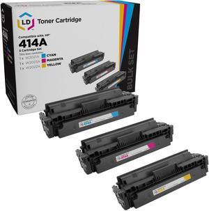 LD Products Compatible Toner Cartridge Replacements for HP 414A (Cyan, Magenta, Yellow, 3-Pack)